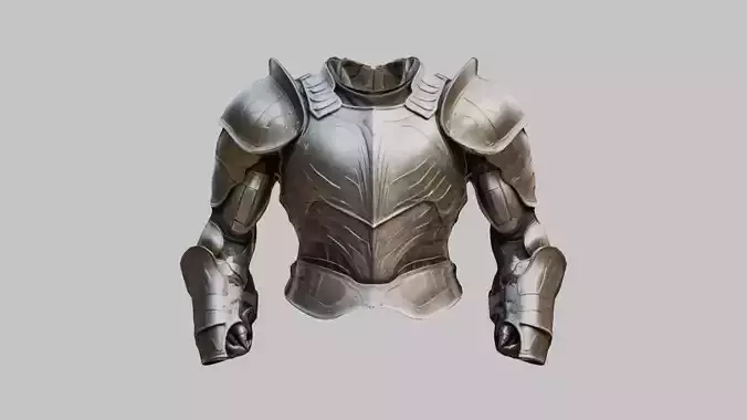 Stylized Medieval Armor Muscular Anatomy Standalone Model