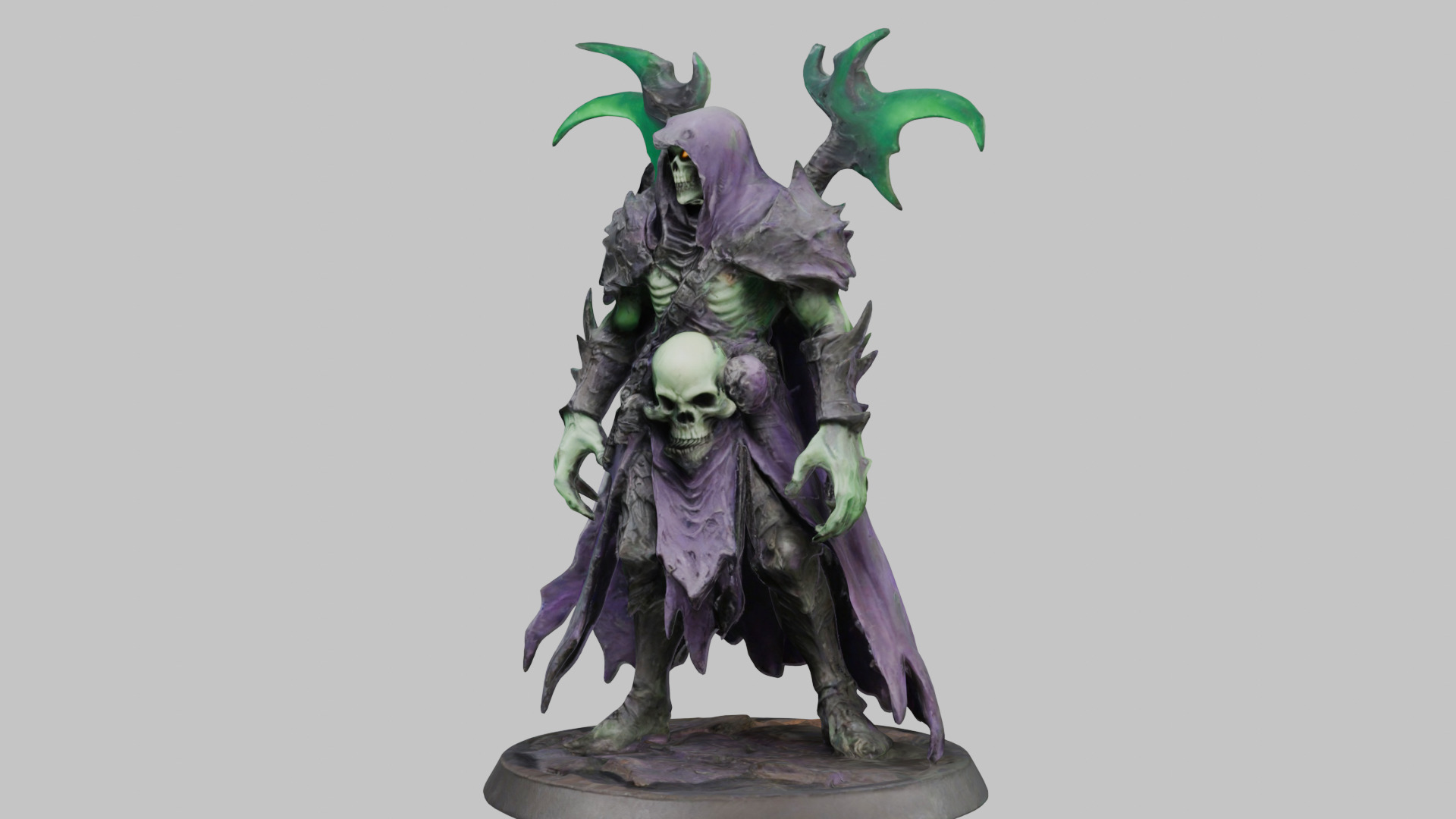 Fantasy CHaracter Monster Figure Low-poly 3D model_6