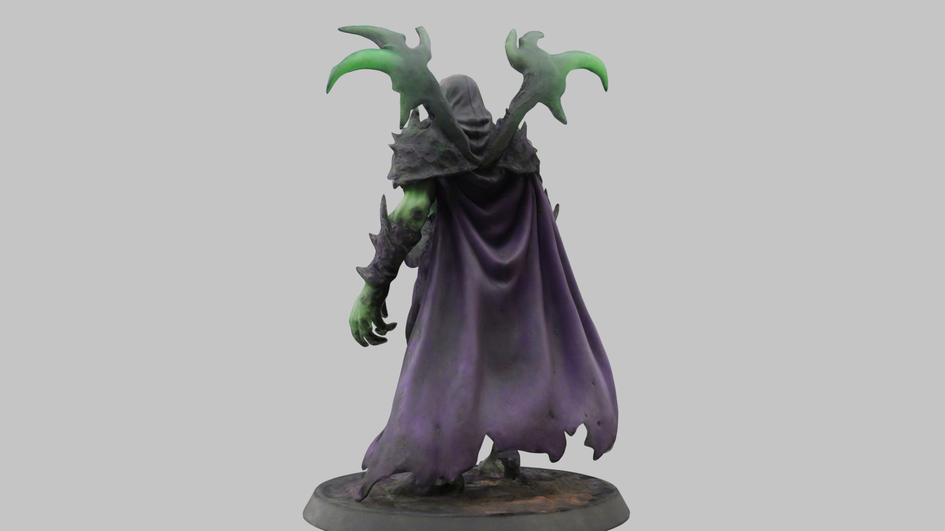 Fantasy CHaracter Monster Figure Low-poly 3D model_1