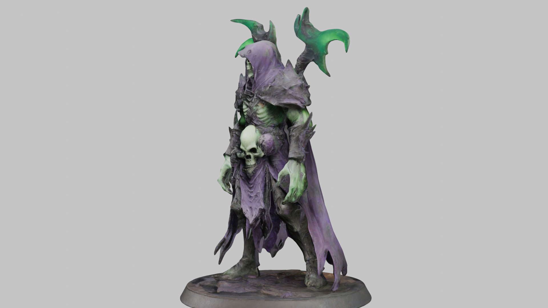 Fantasy CHaracter Monster Figure Low-poly 3D model_5