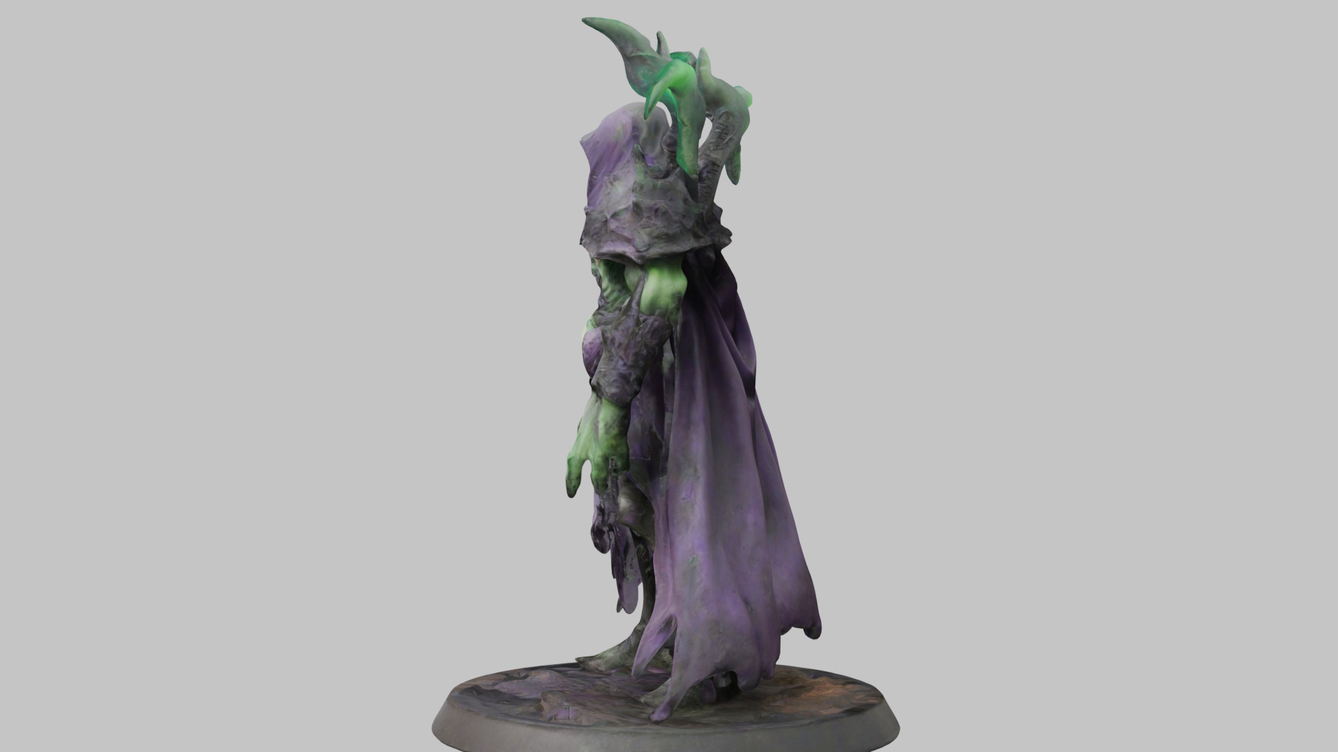 Fantasy CHaracter Monster Figure Low-poly 3D model_3