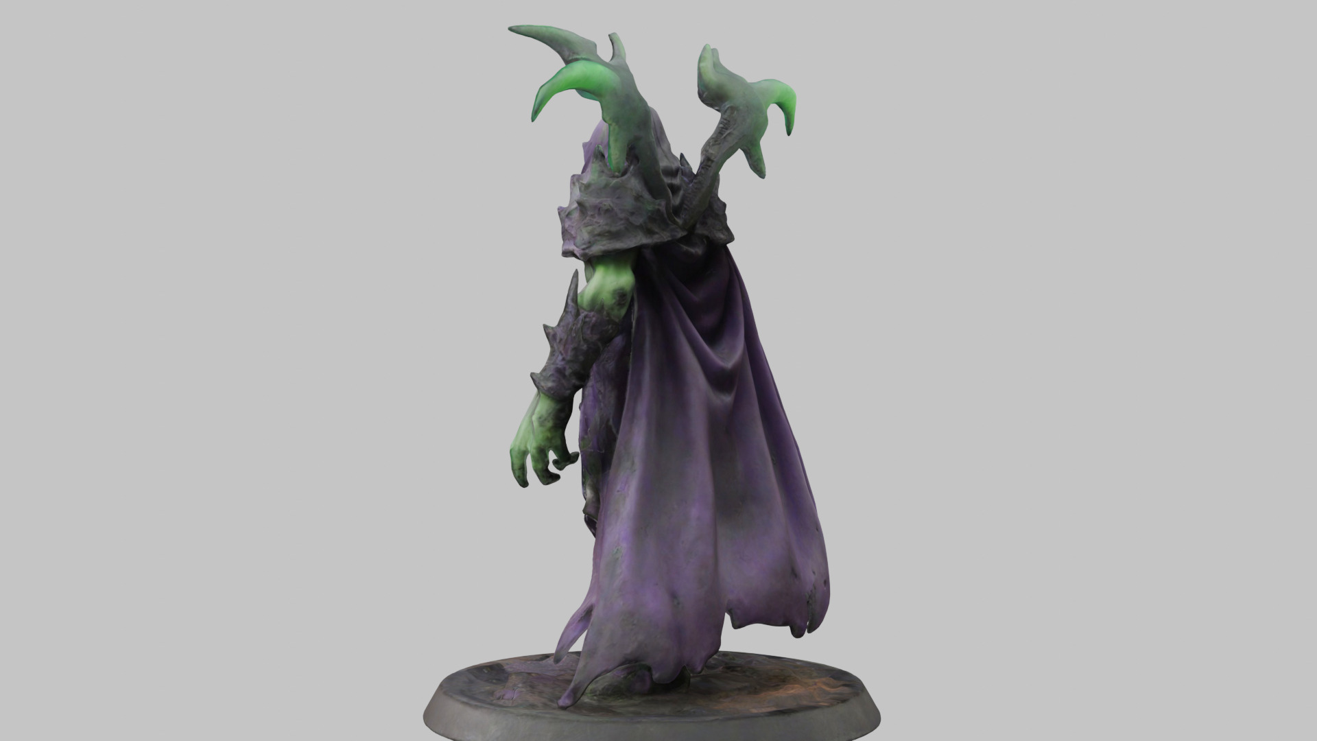 Fantasy CHaracter Monster Figure Low-poly 3D model_2