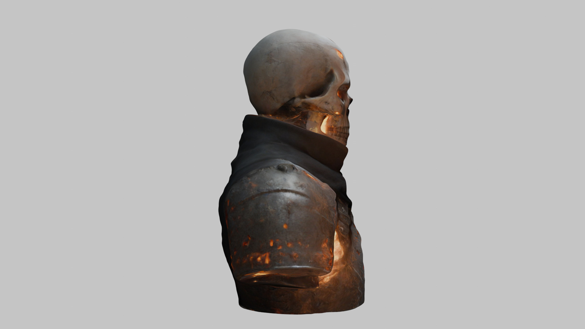 Skull Templar Knight 3D Model Low-poly 3D model_11