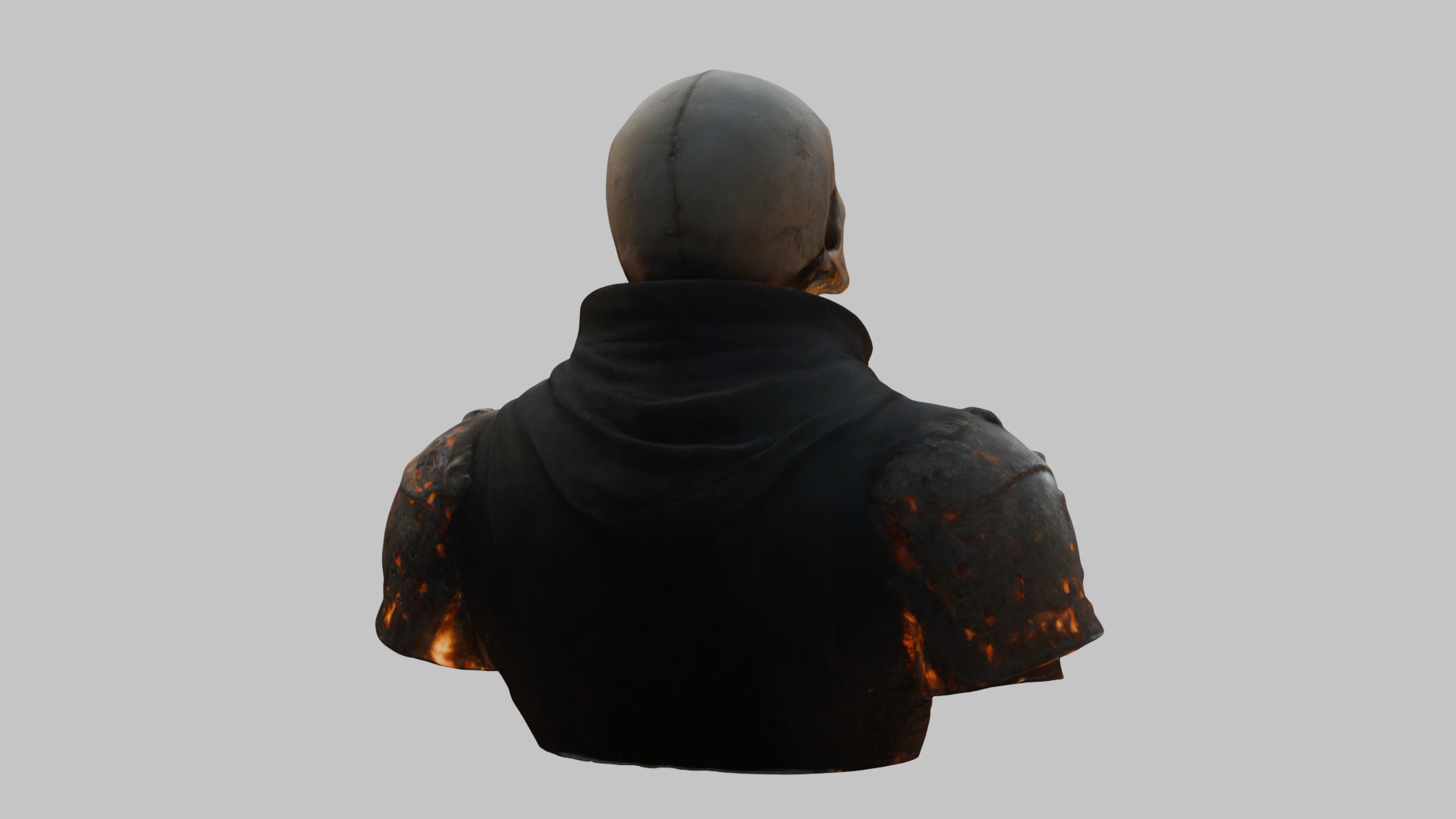 Skull Templar Knight 3D Model Low-poly 3D model_14