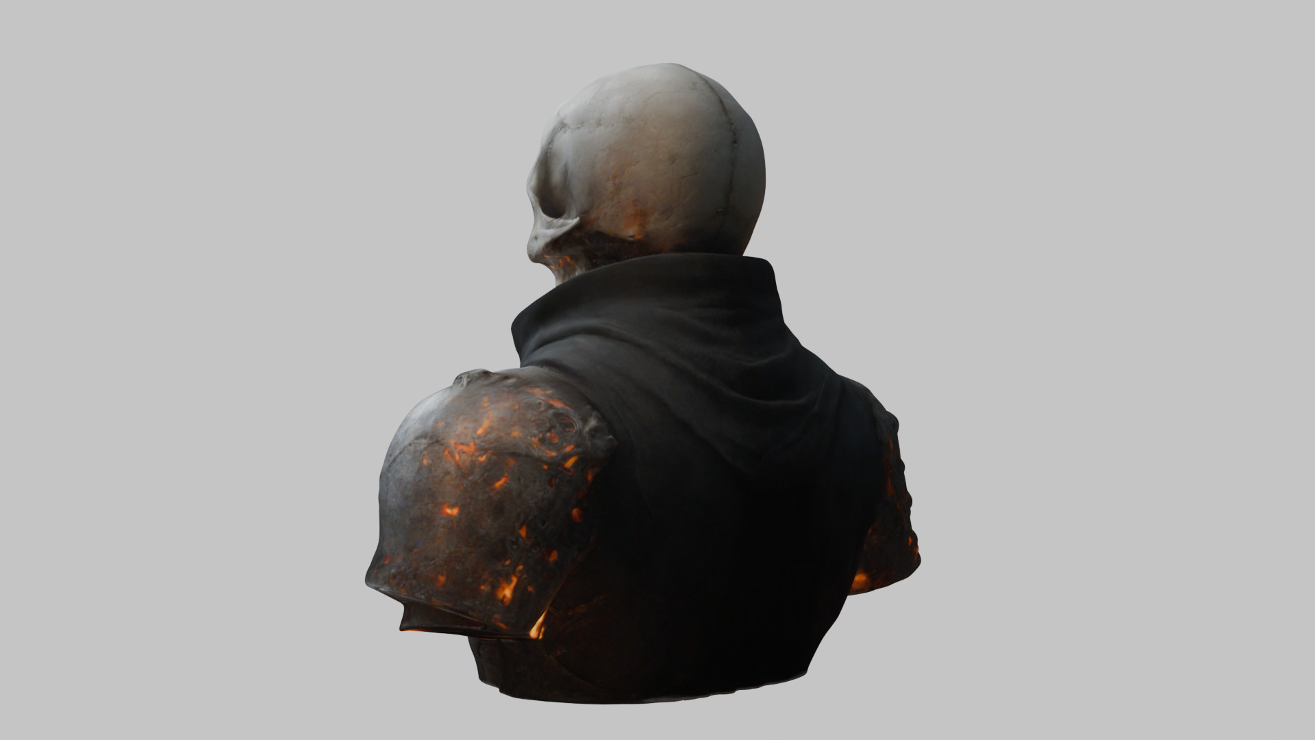 Skull Templar Knight 3D Model Low-poly 3D model_2