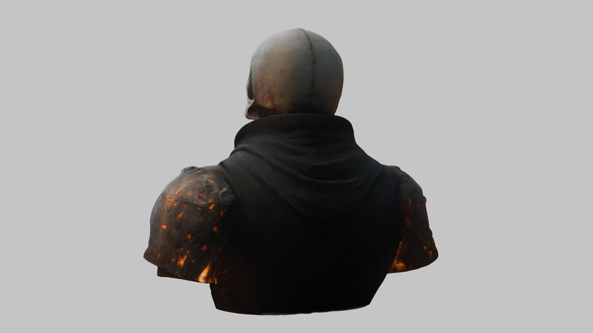 Skull Templar Knight 3D Model Low-poly 3D model_1