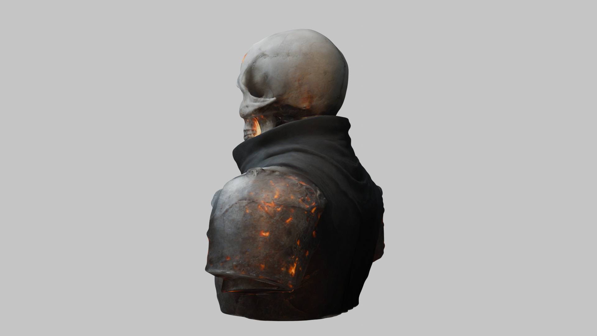 Skull Templar Knight 3D Model Low-poly 3D model_3