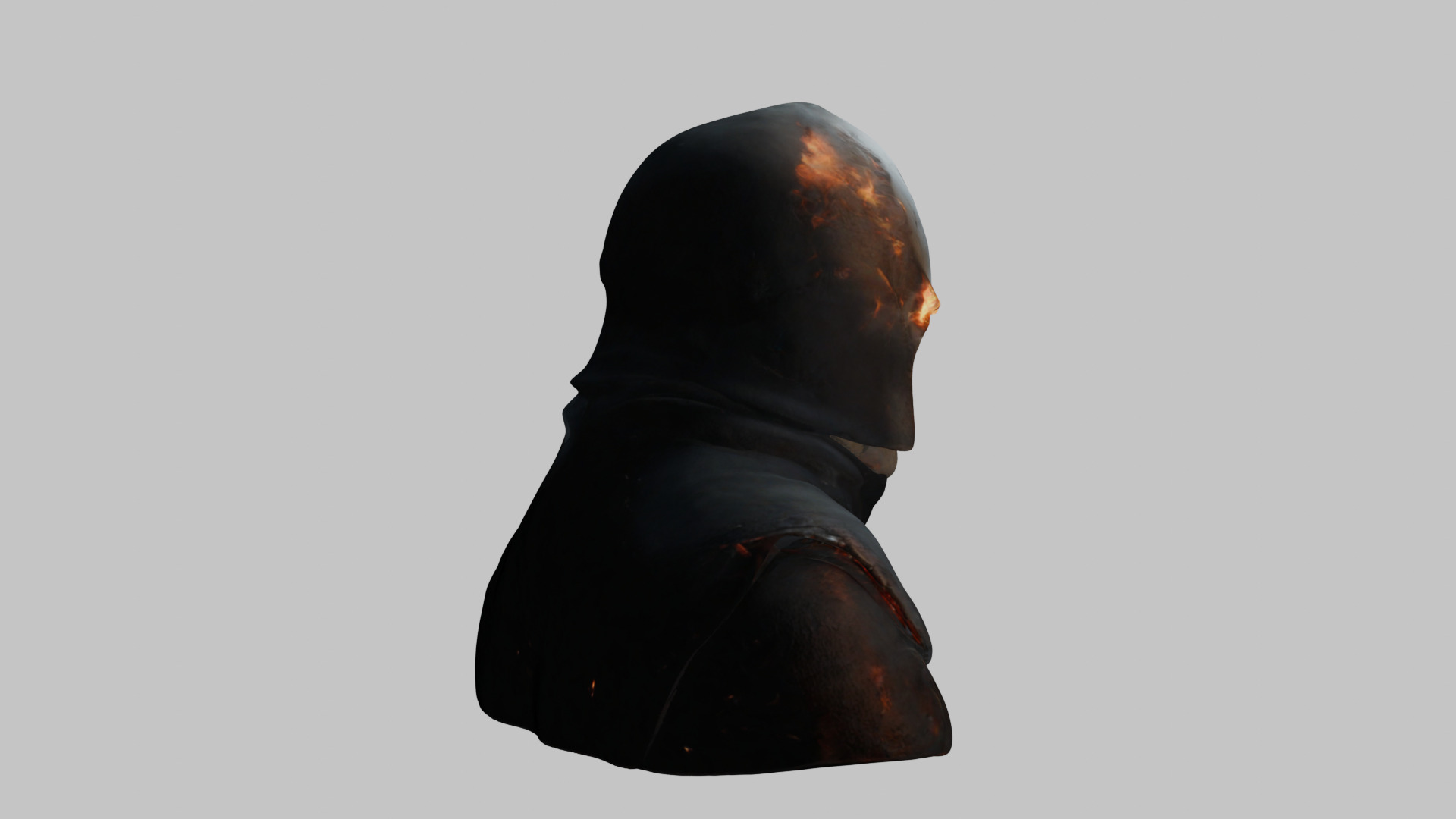 Sci-Fi Templar Warrior 3D Model - High-Quality Asset Low-poly 3D model_11