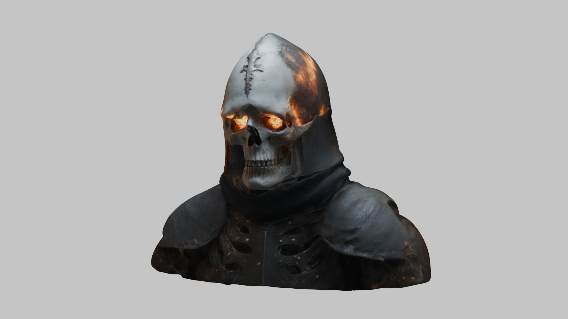 Sci-Fi Templar Warrior 3D Model - High-Quality Asset Low-poly 3D model_7