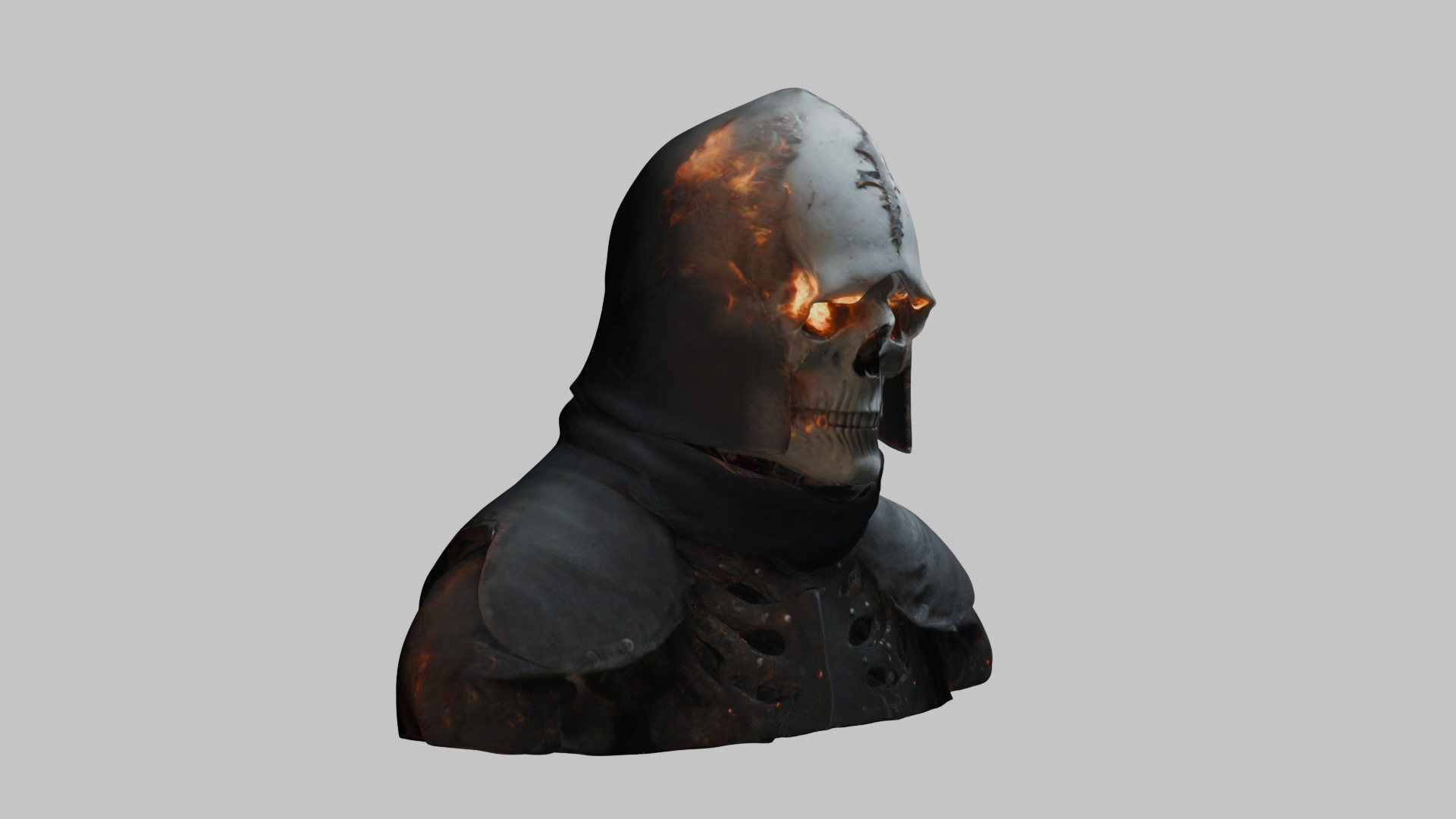 Sci-Fi Templar Warrior 3D Model - High-Quality Asset Low-poly 3D model_8