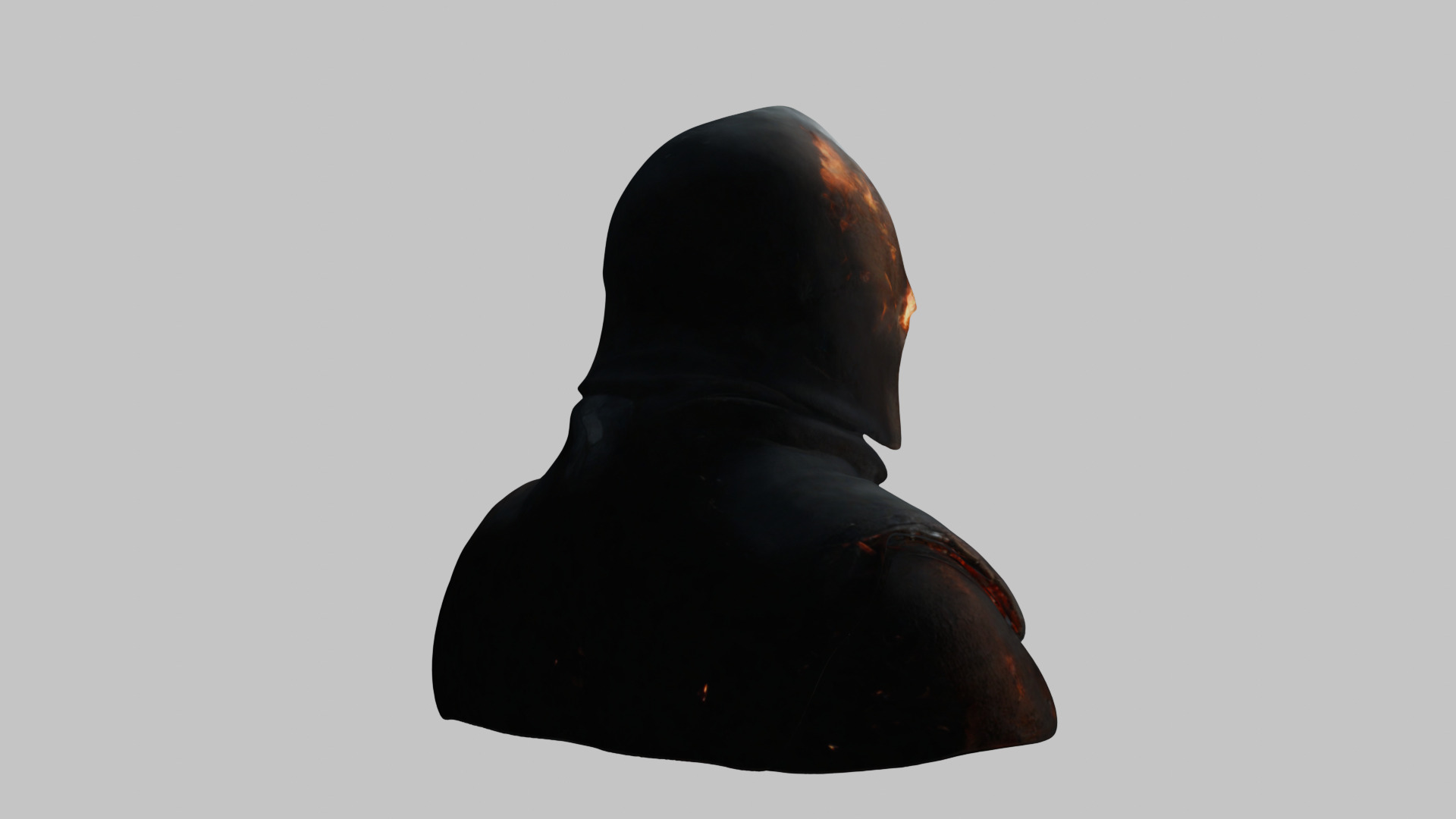 Sci-Fi Templar Warrior 3D Model - High-Quality Asset Low-poly 3D model_12