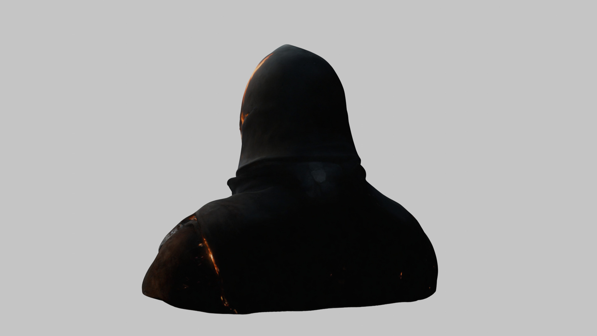 Sci-Fi Templar Warrior 3D Model - High-Quality Asset Low-poly 3D model_1