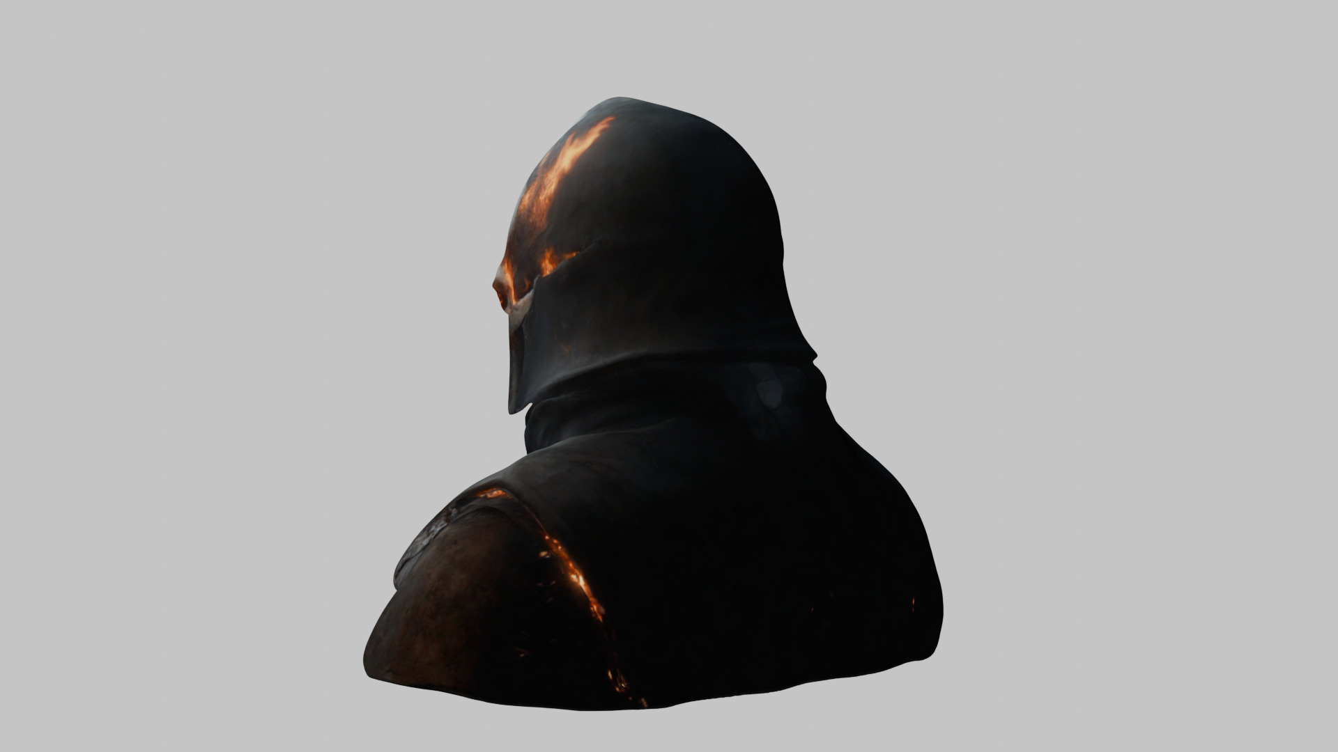 Sci-Fi Templar Warrior 3D Model - High-Quality Asset Low-poly 3D model_2