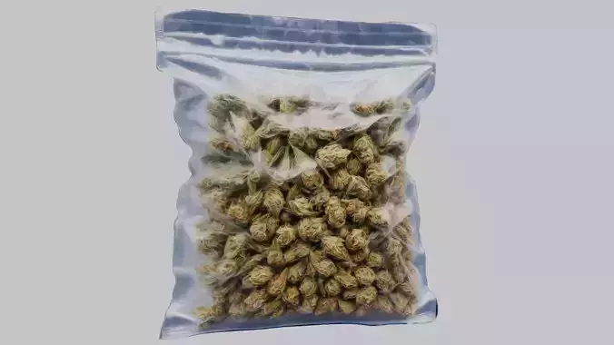 Cannabis Transparent plastic container Weed Bag CBD Hemp