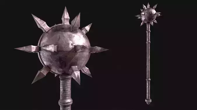 Medieval Mace Low-poly 3D model
