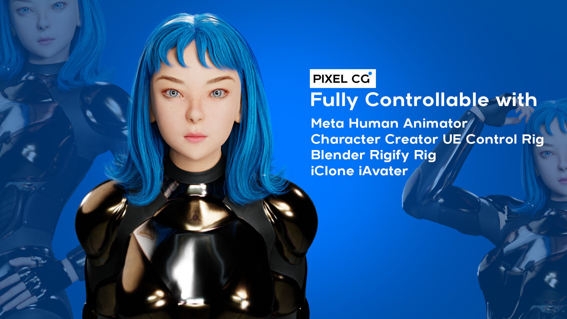 NOVA SPECTRA Concepted UE5 Game Character  Low-poly 3D model_4