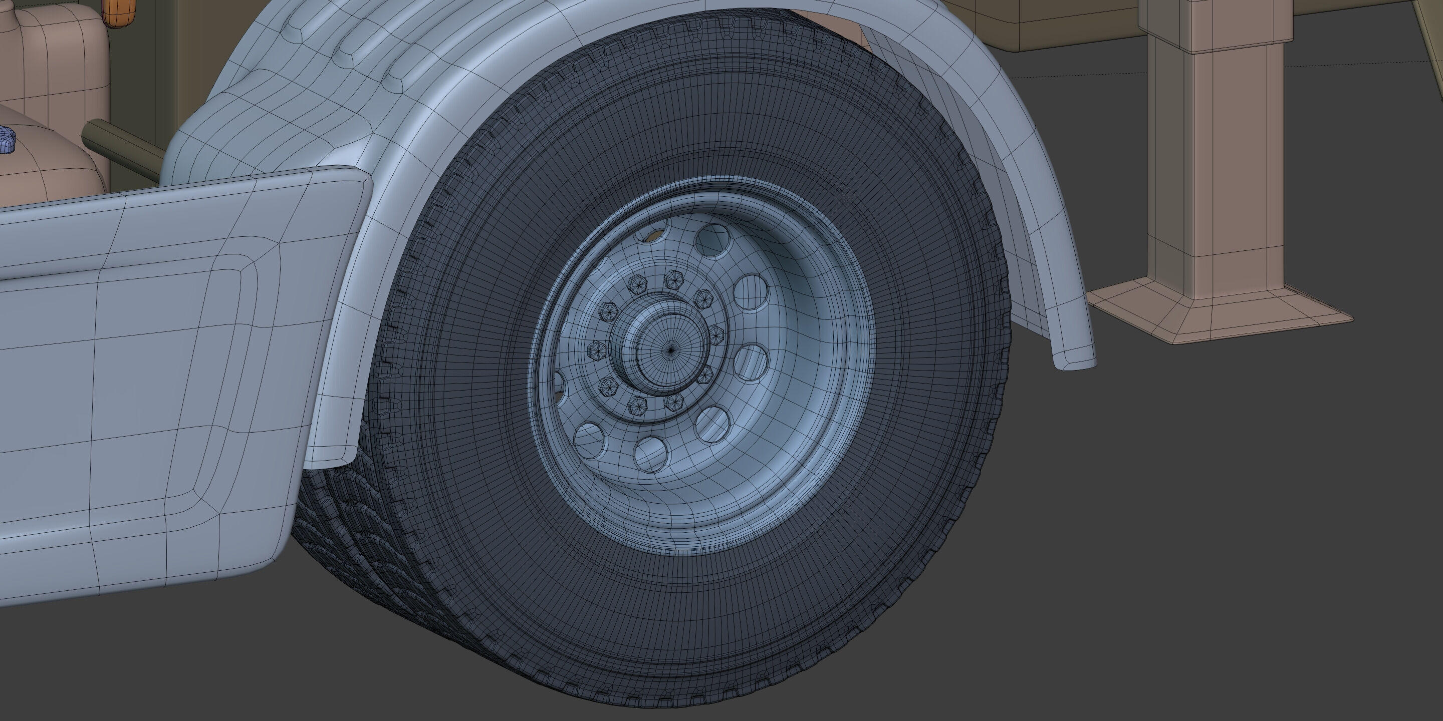 Generic Tipping - Dump- Construction Heavy Truck 3D model_22