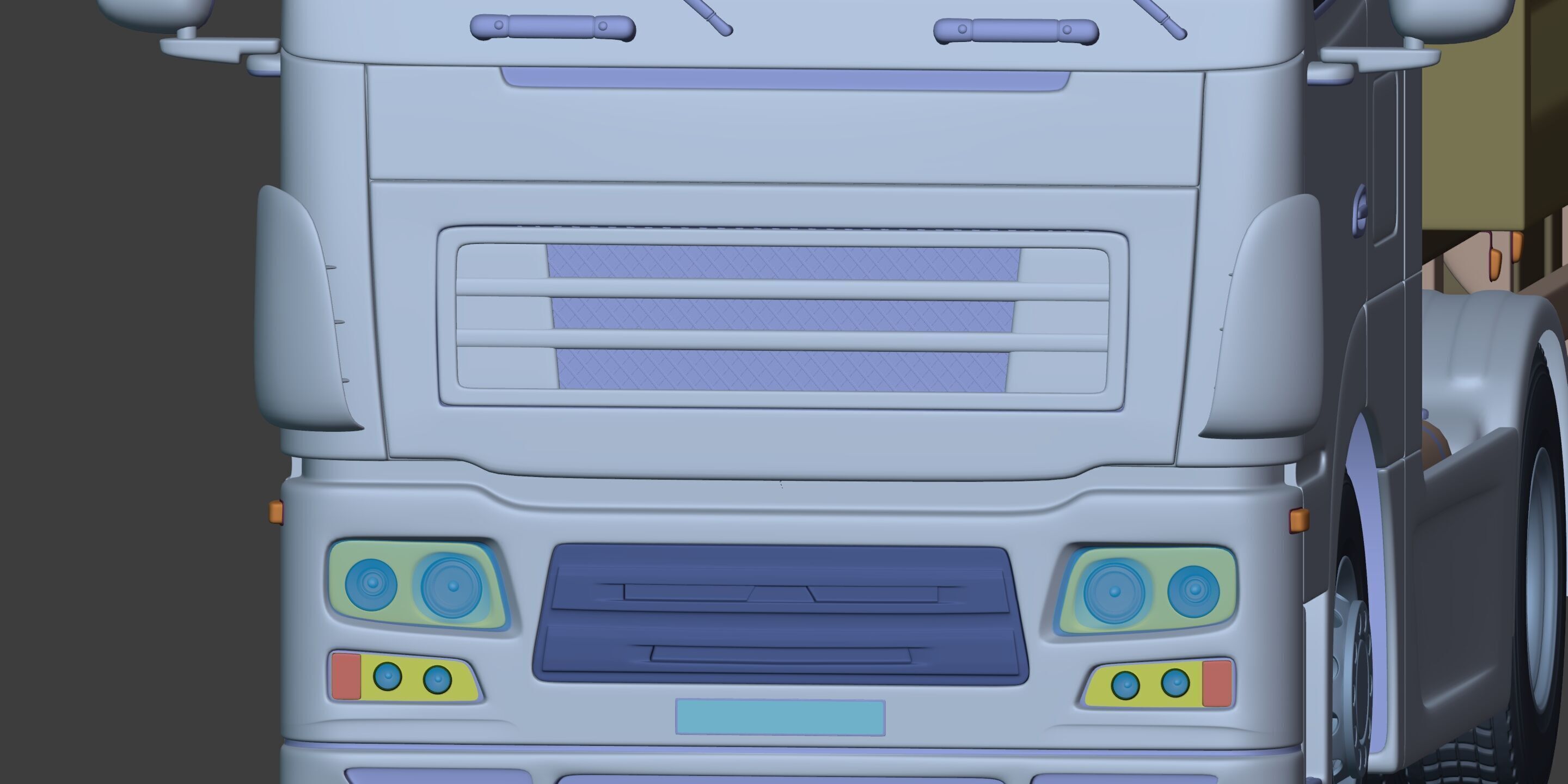 Generic Tipping - Dump- Construction Heavy Truck 3D model_17