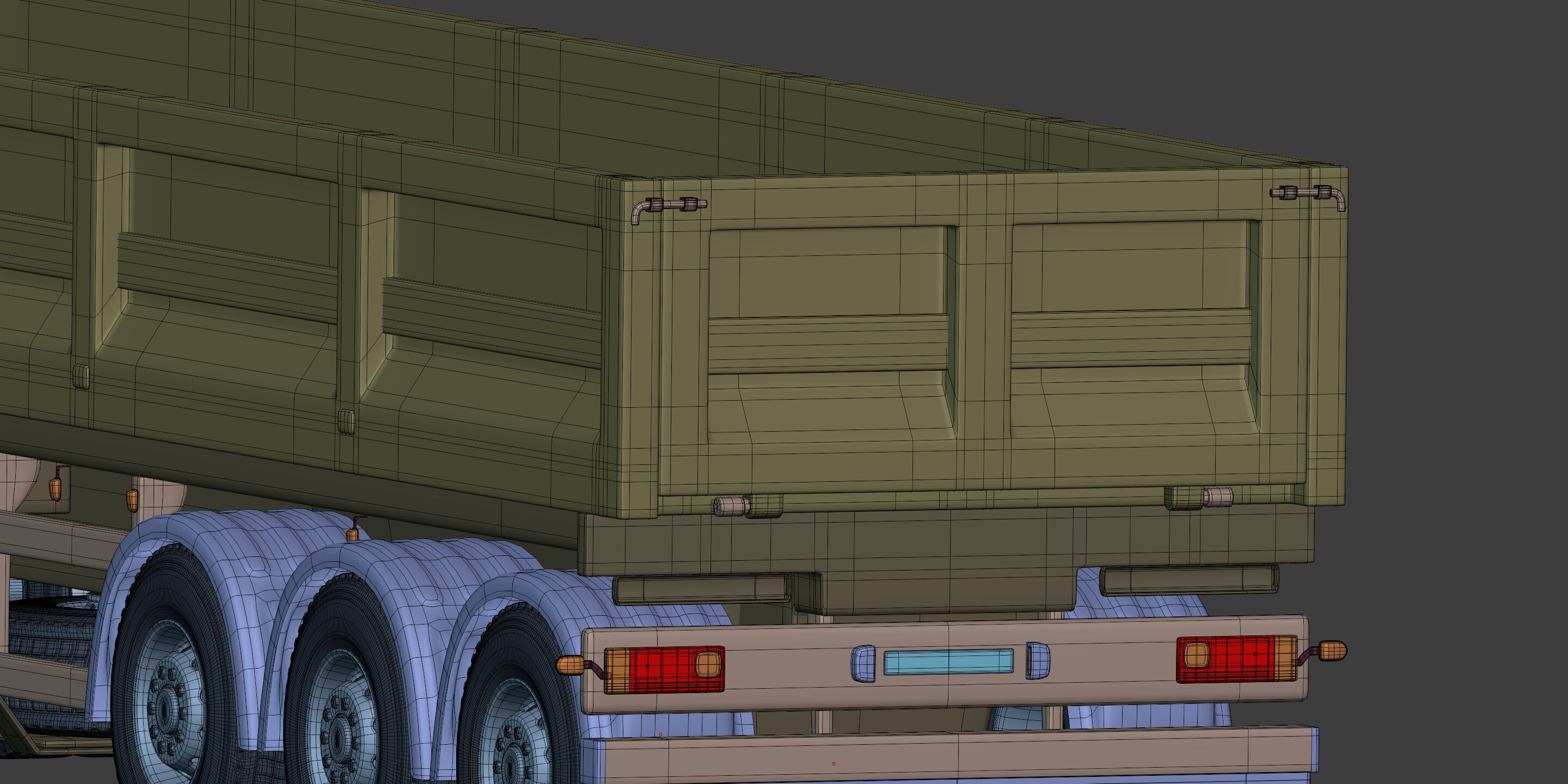 Generic Tipping - Dump- Construction Heavy Truck 3D model_26