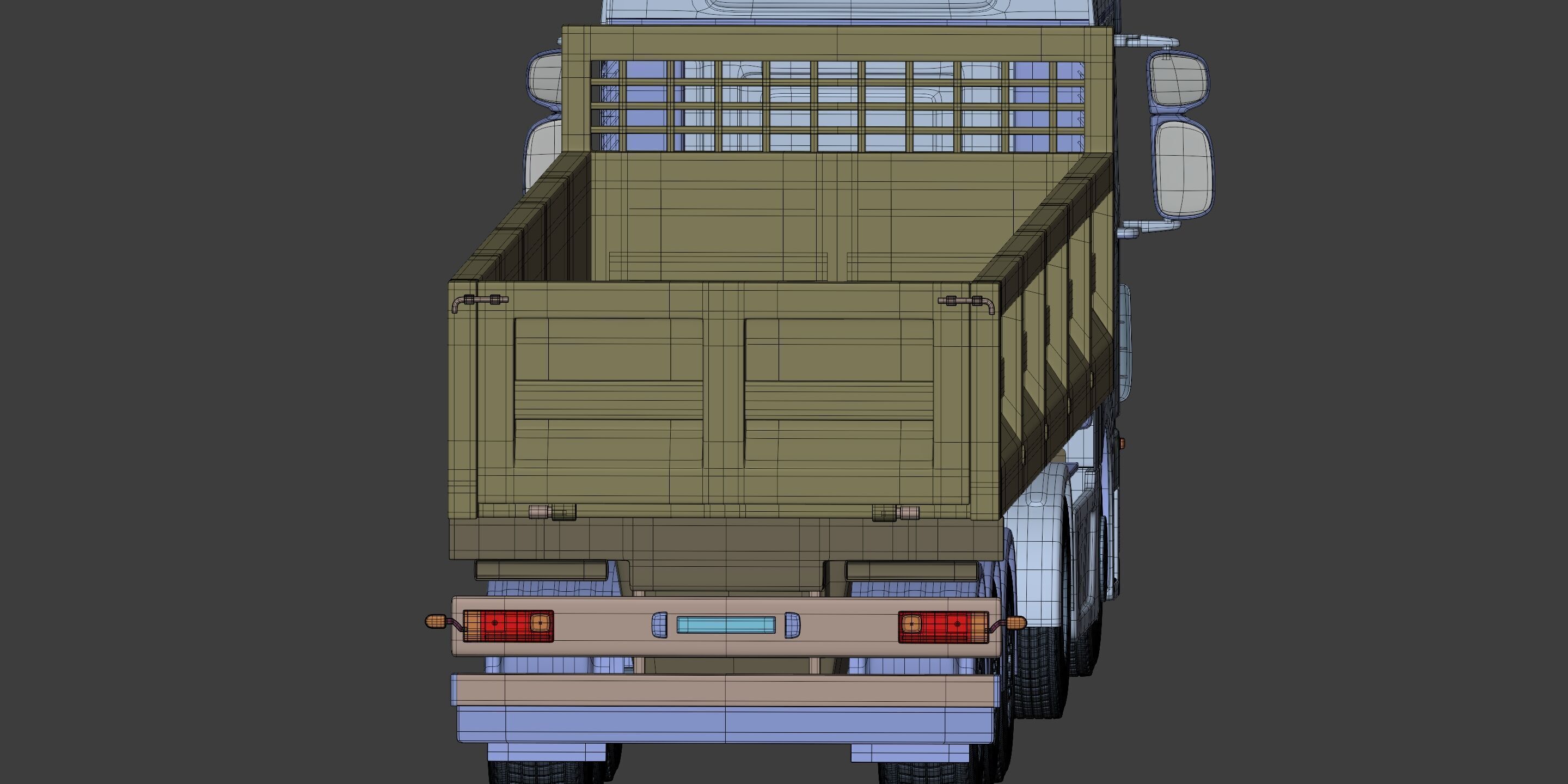 Generic Tipping - Dump- Construction Heavy Truck 3D model_12