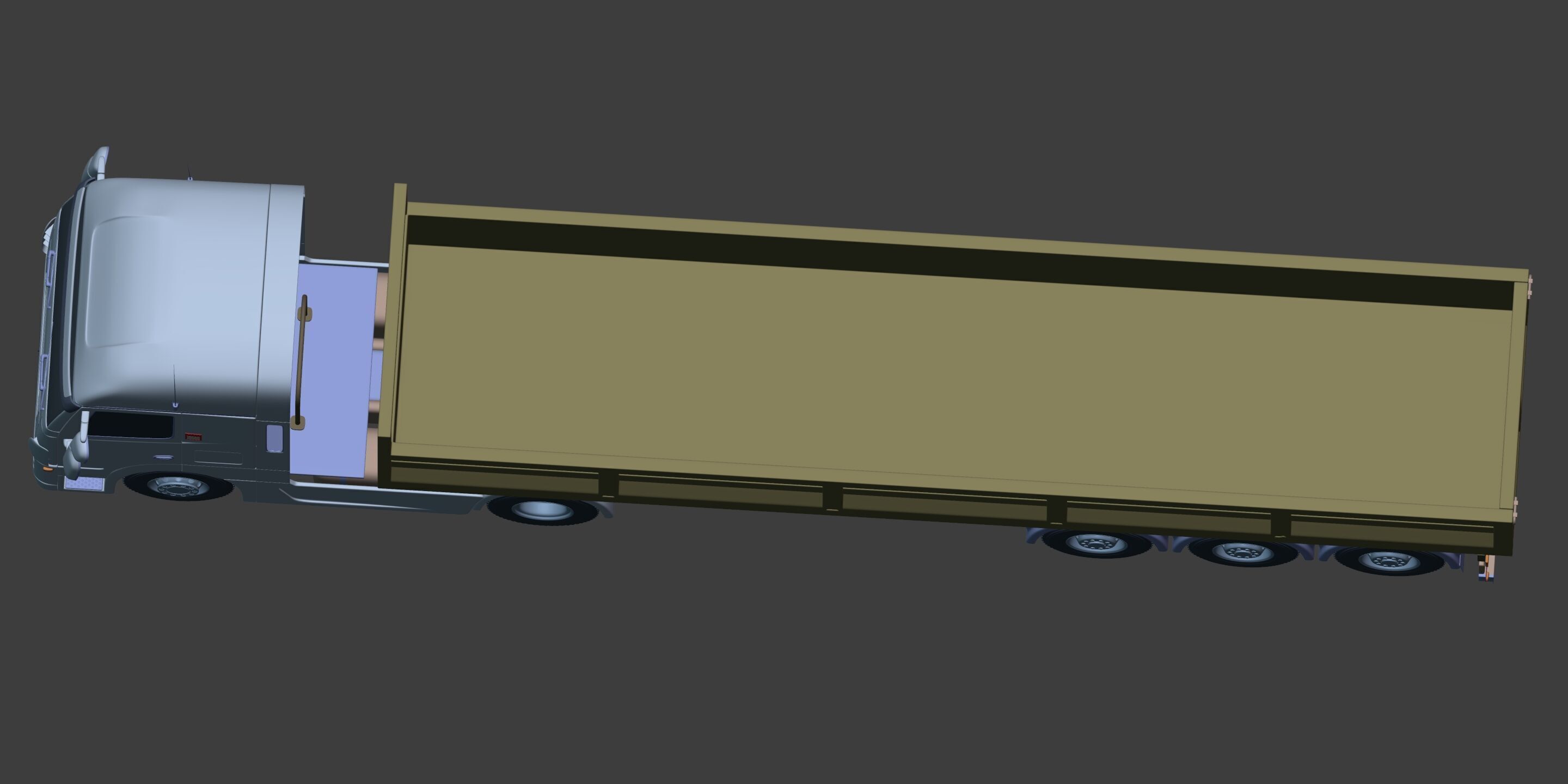 Generic Tipping - Dump- Construction Heavy Truck 3D model_13
