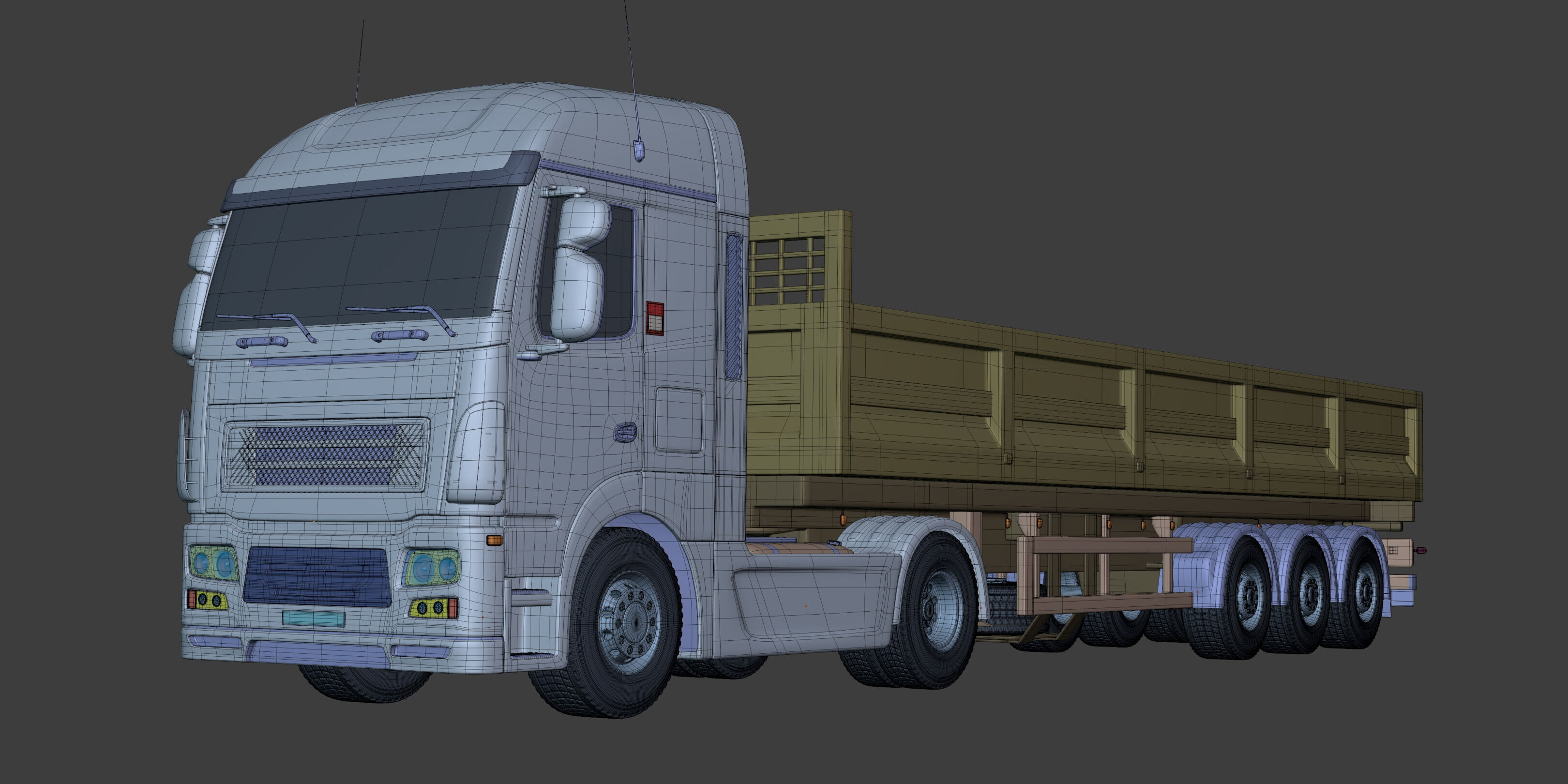 Generic Tipping - Dump- Construction Heavy Truck 3D model_2
