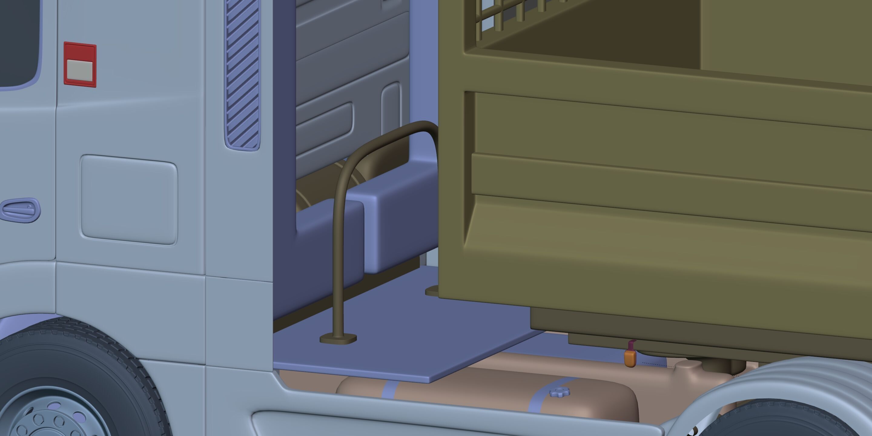 Generic Tipping - Dump- Construction Heavy Truck 3D model_23