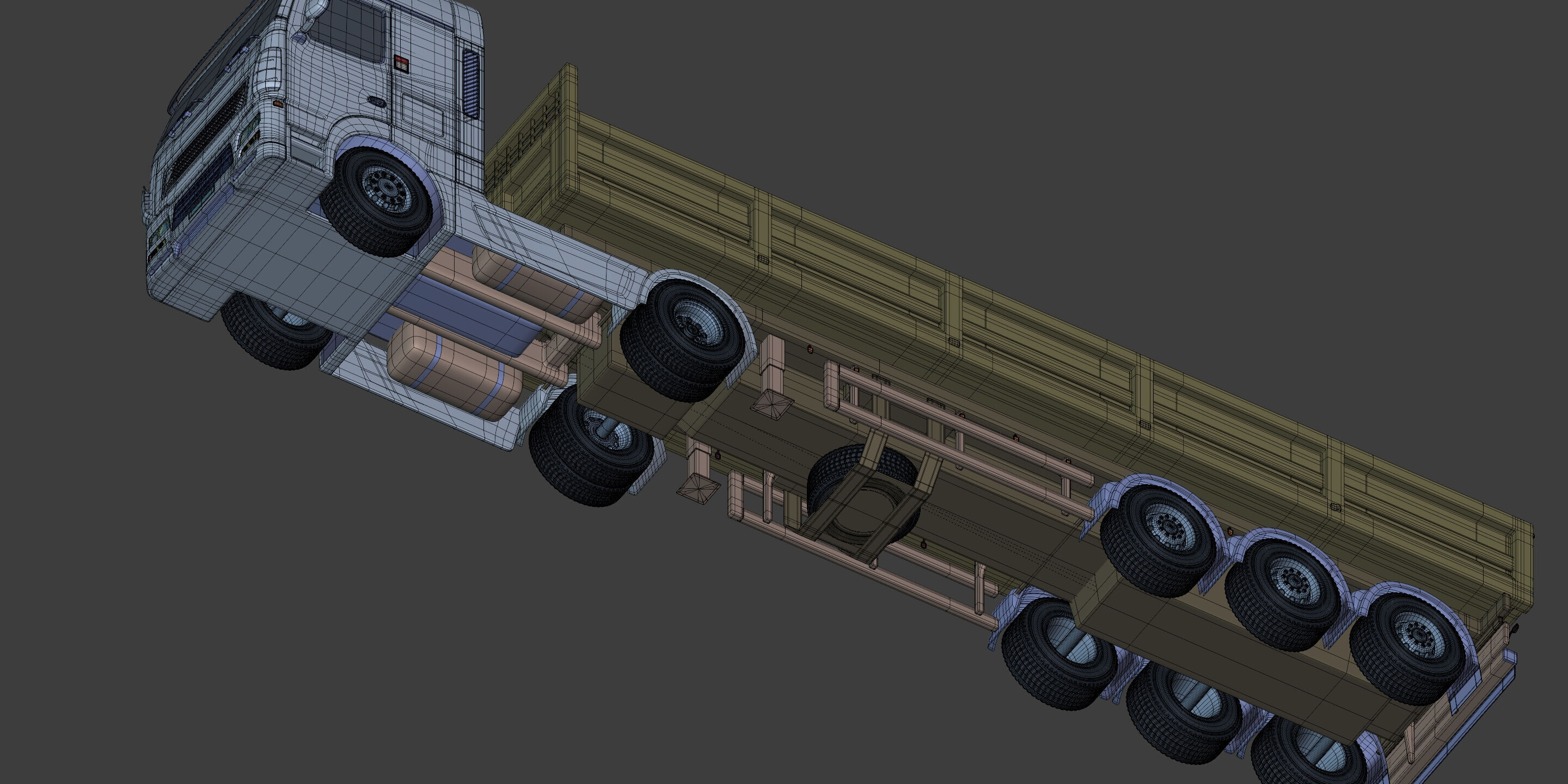 Generic Tipping - Dump- Construction Heavy Truck 3D model_16