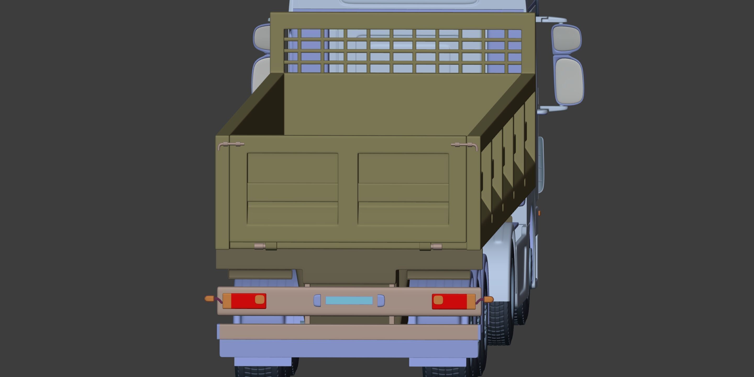 Generic Tipping - Dump- Construction Heavy Truck 3D model_11