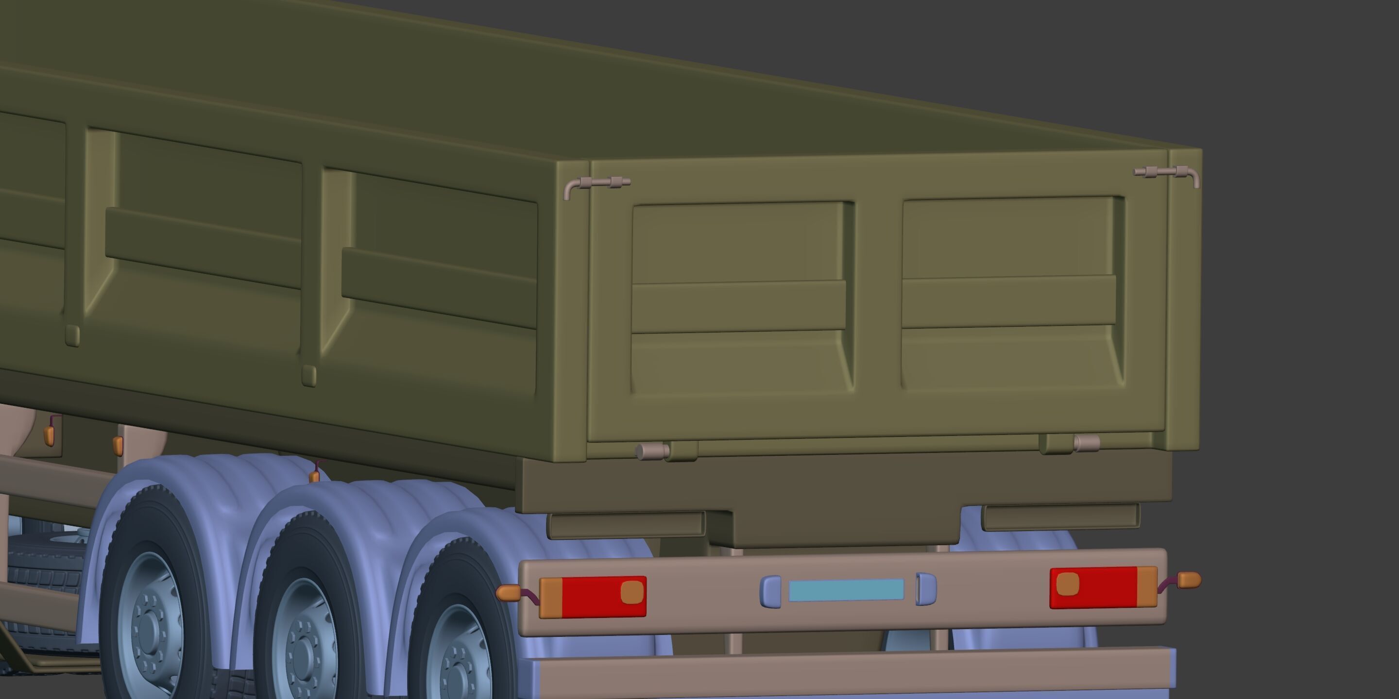 Generic Tipping - Dump- Construction Heavy Truck 3D model_25