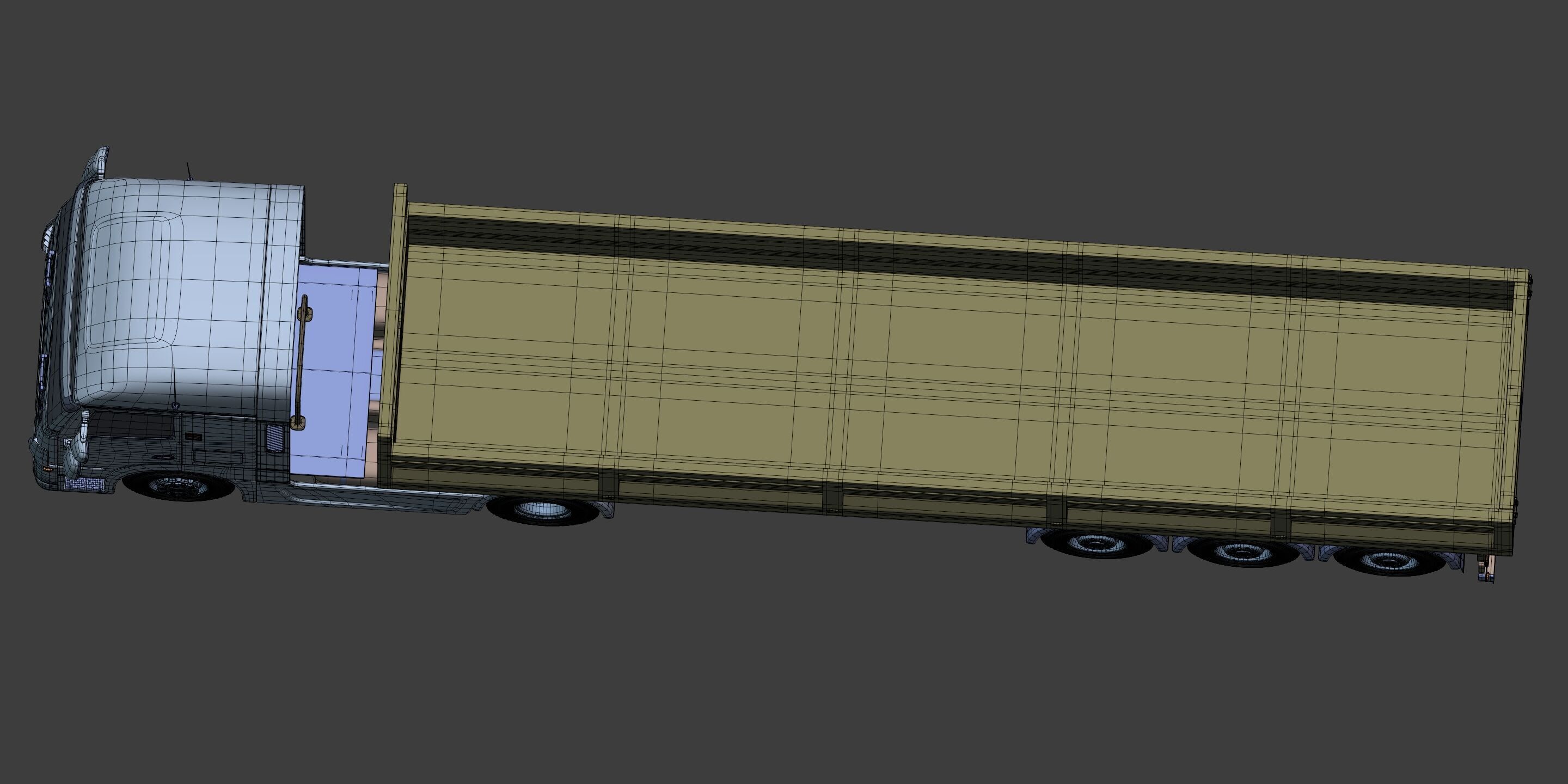 Generic Tipping - Dump- Construction Heavy Truck 3D model_14