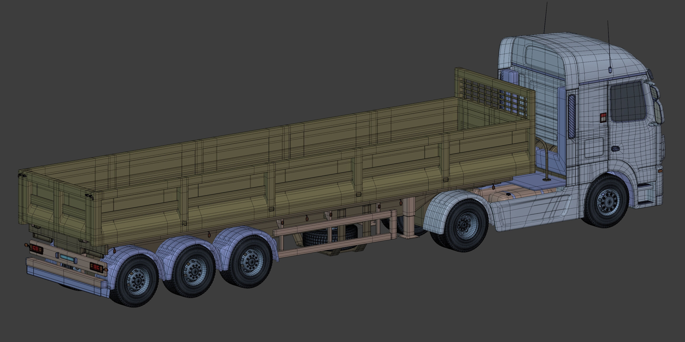Generic Tipping - Dump- Construction Heavy Truck 3D model_10