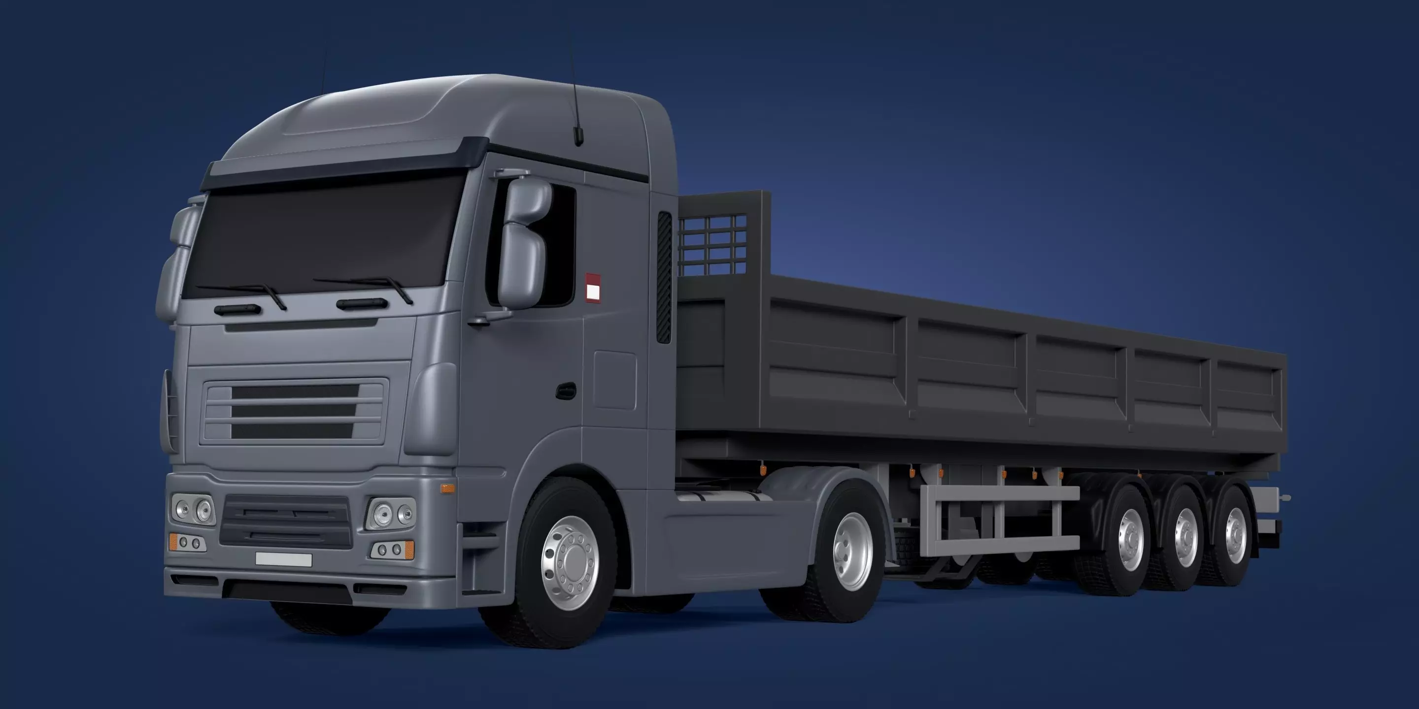 Generic Tipping - Dump- Construction Heavy Truck 3D model_0