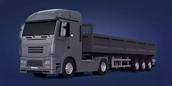Generic  Tipping - Dump- Construction Heavy Truck 3D model