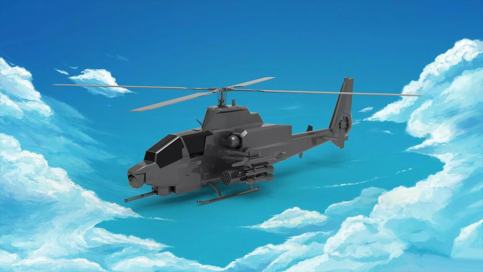 Bell AH-1 Cobra 3D model_0