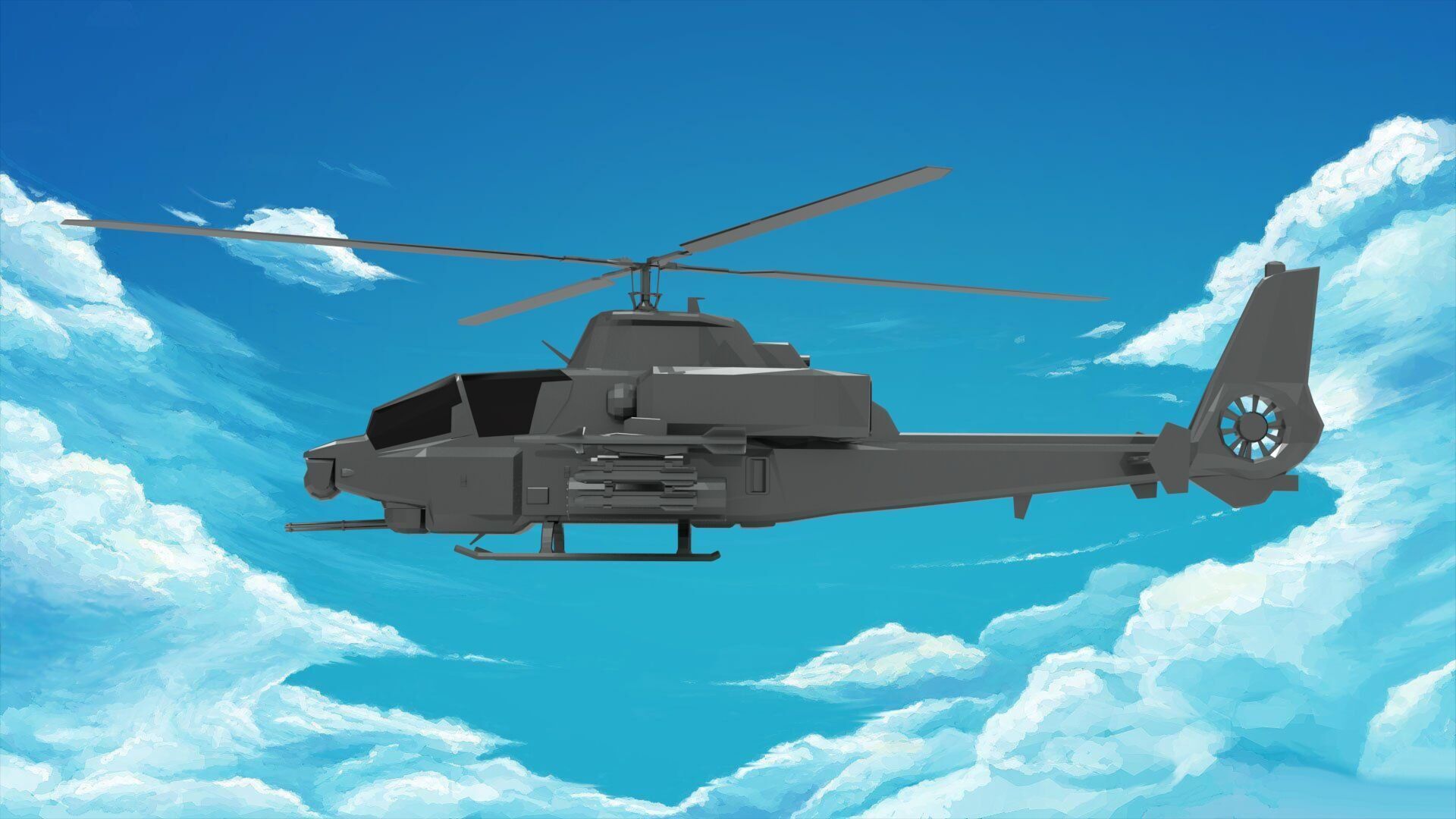 Bell AH-1 Cobra 3D model_1