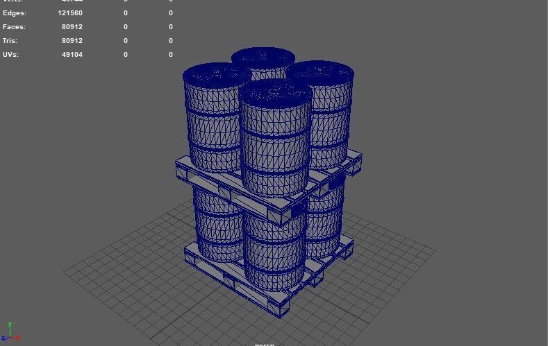 Radioactive Barrel 3D model_9