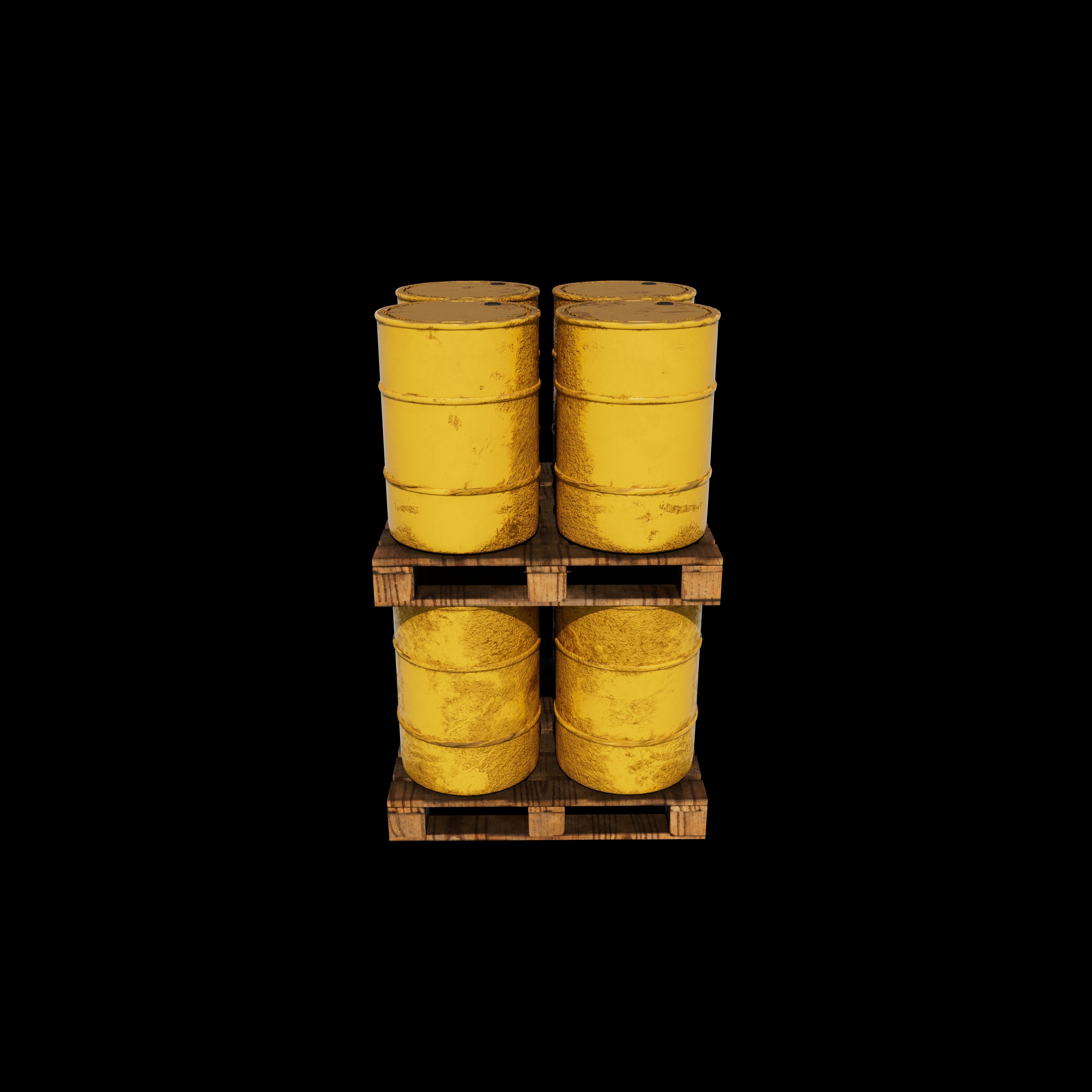 Radioactive Barrel 3D model_4