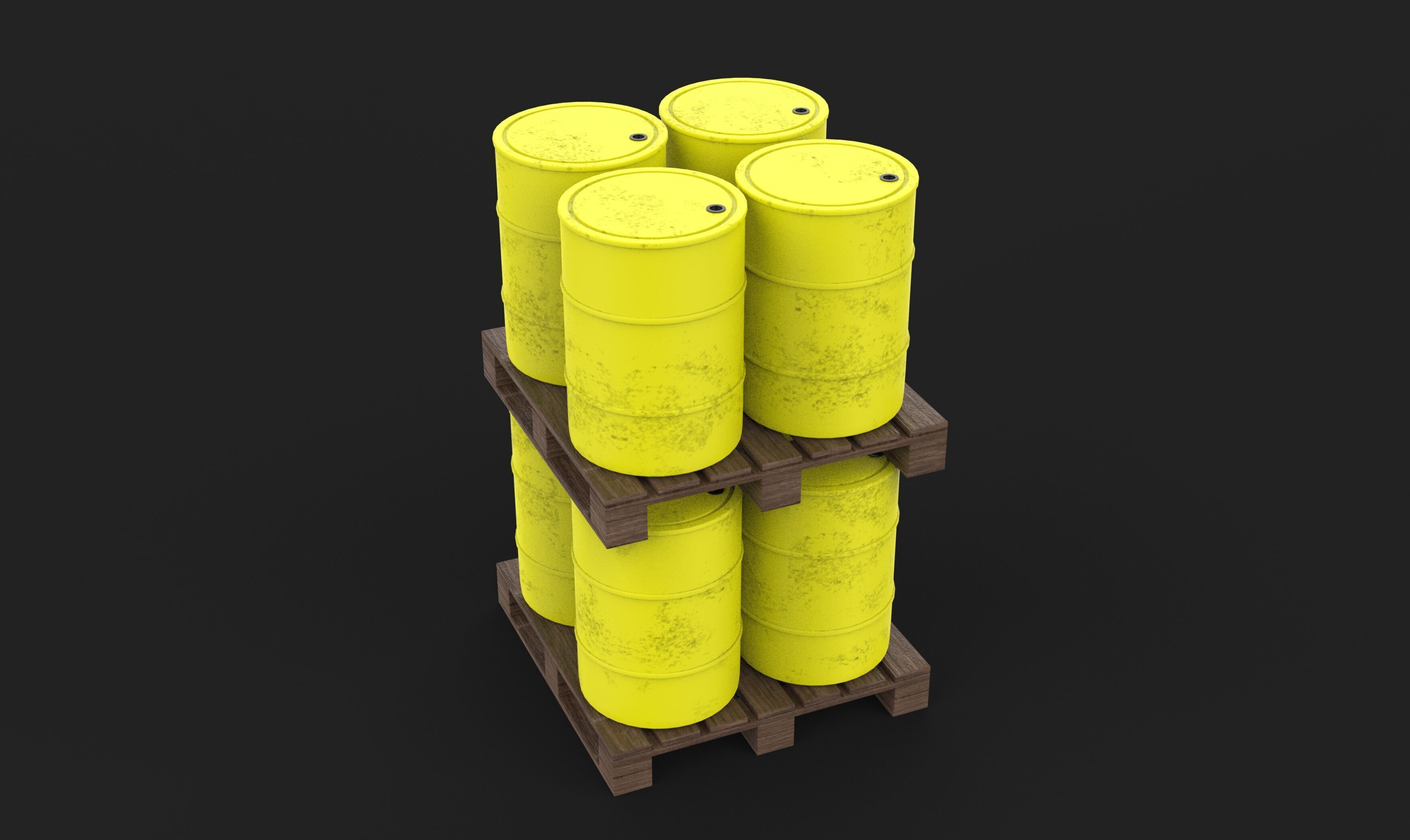 Radioactive Barrel 3D model_6