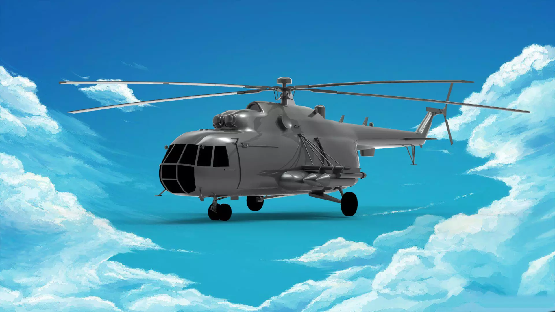 Mil Helecopter 3D model_0