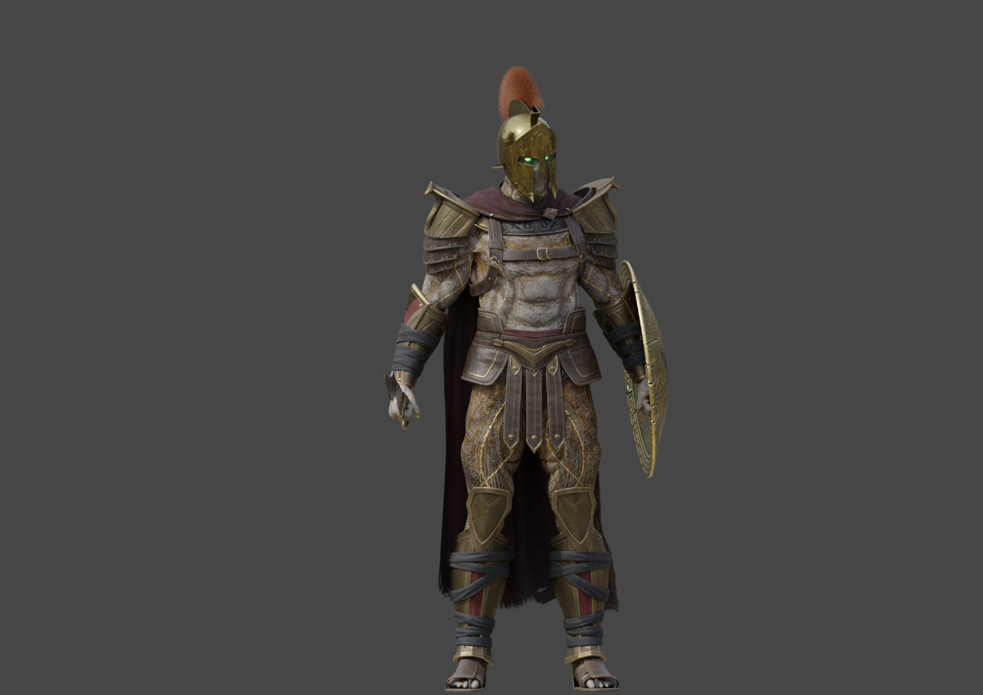 Armored Warrior Gladios 3D model_2