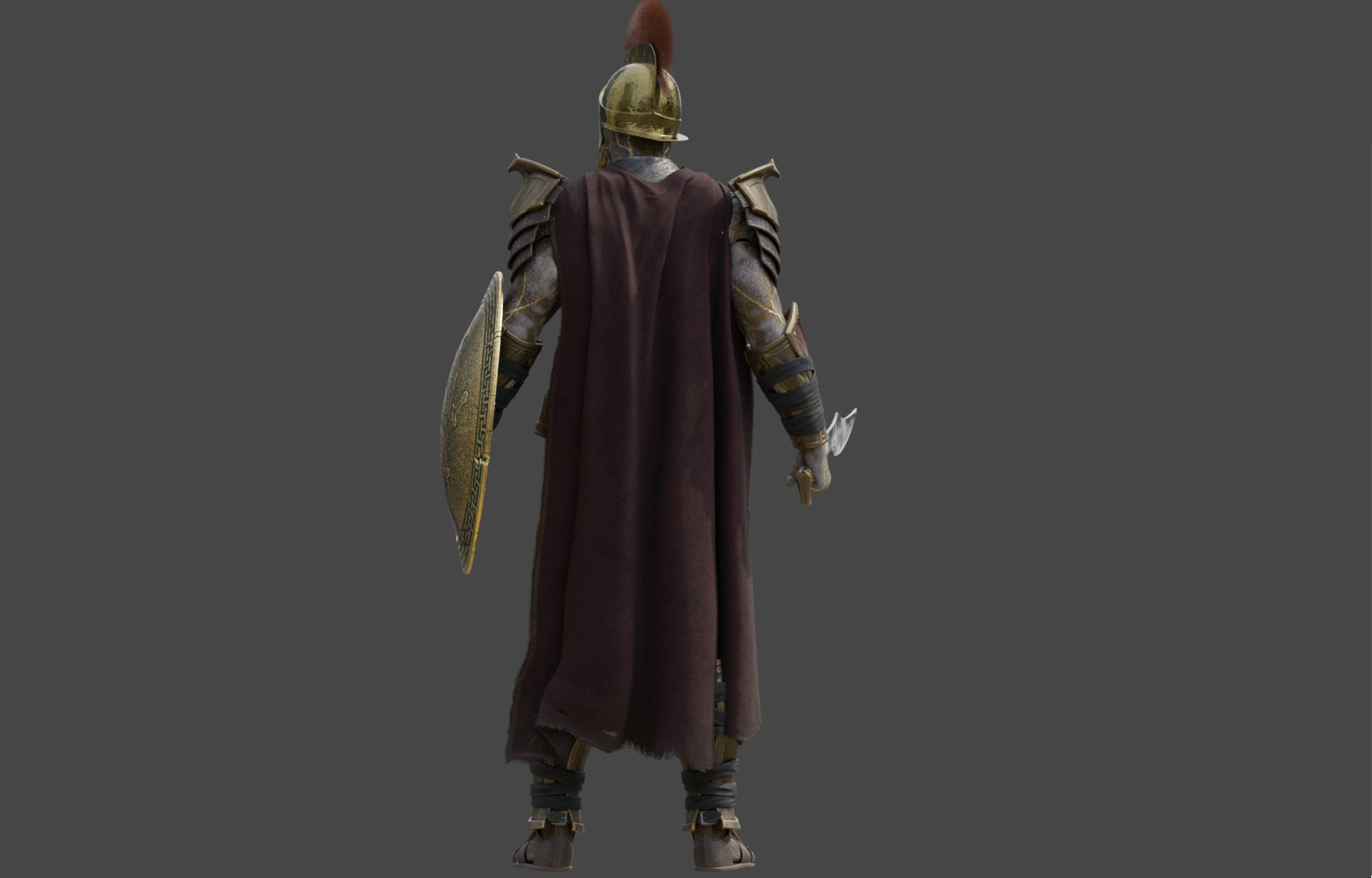 Armored Warrior Gladios 3D model_4