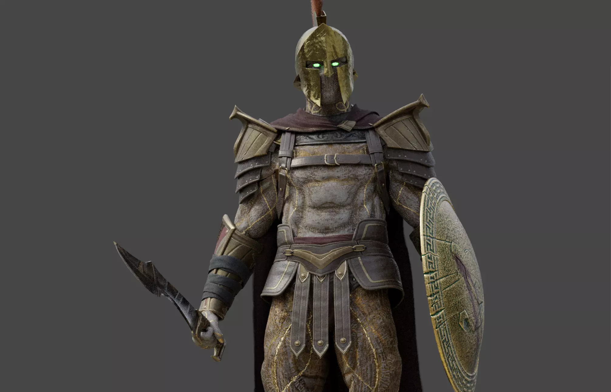 Armored Warrior Gladios 3D model_0
