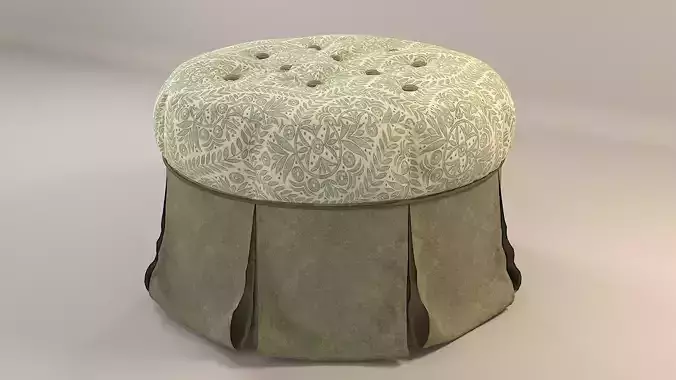 Tufted Chic Ottoman