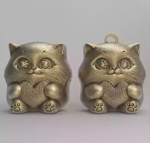 cute little cat keychain