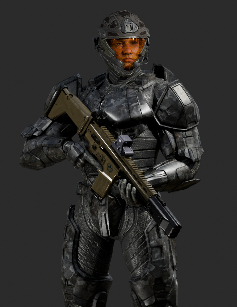 M72 VANTAGE Modular Assault Rifle System 3D model_2