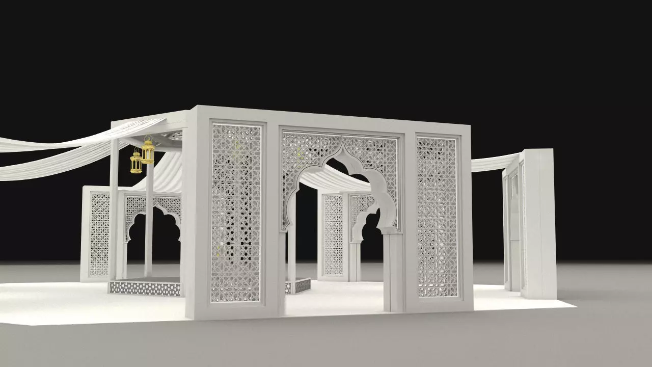Ramadan tent 3D model
