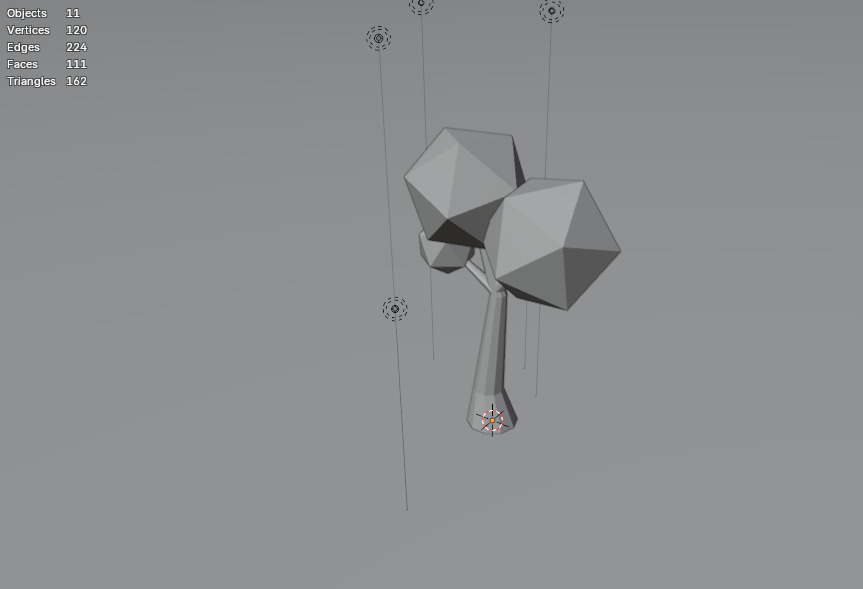 Low Poly Tree ready for game Low-poly 3D model_2