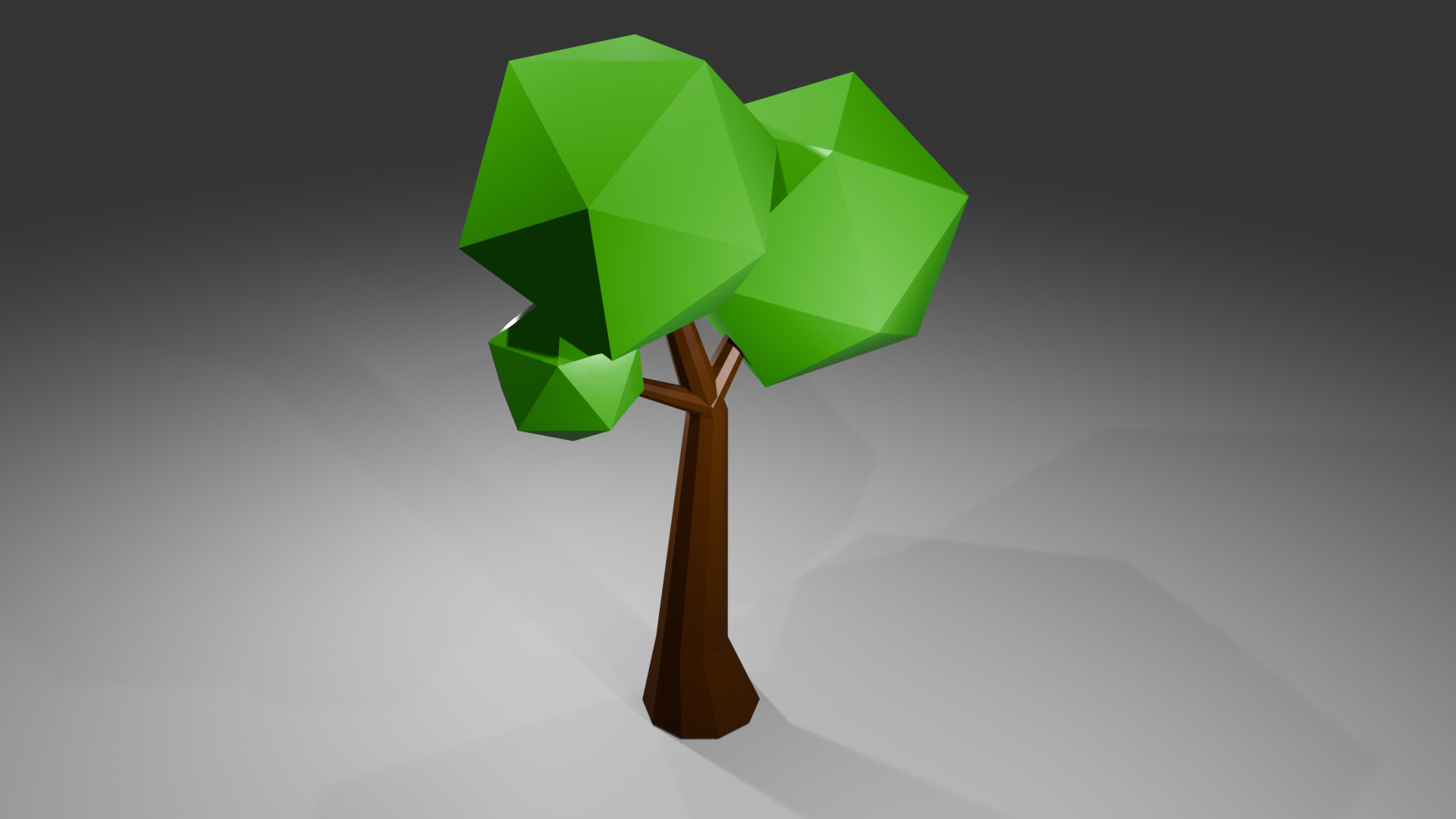Low Poly Tree ready for game Low-poly 3D model_6