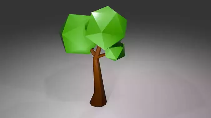 Low Poly Tree ready for game